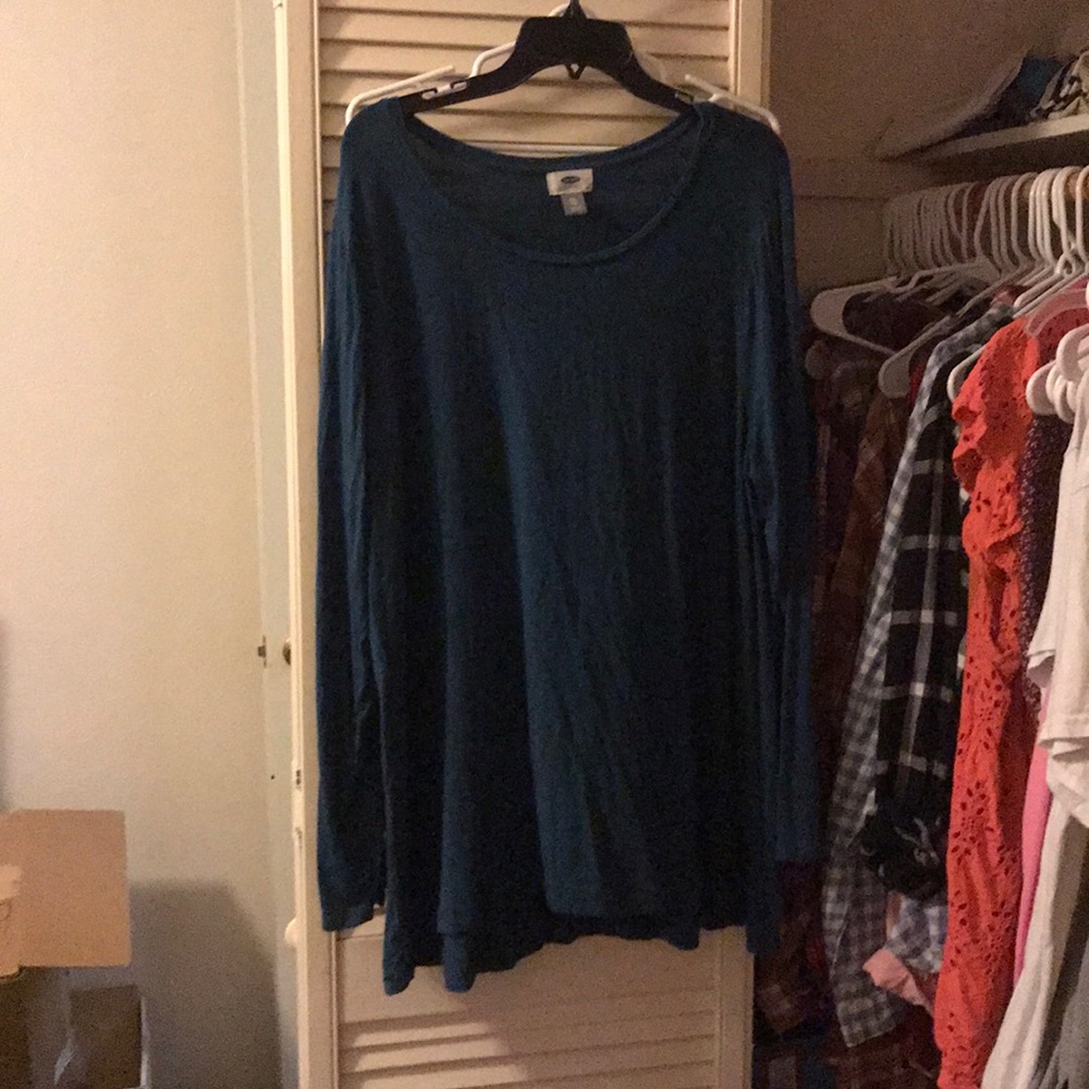 Long sleeve tunic, green